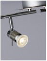 Searchlight® I Aries Спот - хром и сатенено сребрист метал I 4 x GU10 - 7444CC-LED - 3