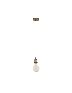 Searchlight® I Пендел фасунга от античен месинг I 1 x E27 - 7461AB - Цена | LEDs4economy 2