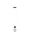 Searchlight® I Пендел фасунга Черен хромиран I 1 x E27 - 7461BC - 2
