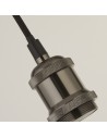 Searchlight® I Пендел фасунга Черен хромиран I 1 x E27 - 7461BC - 3