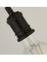 Searchlight® I Пендел фасунга Матово черно I 1 x E27 - 7461BK - 3