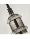 Searchlight® I Пендел фасунга, сатенено сребристо I 1 x E27 - 7461SS - 3