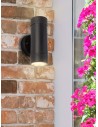 Searchlight® I Външна LED Аплик Coastal - черен полипропилен, IP44 I 2 x GU10 - 7592-2BK - 5