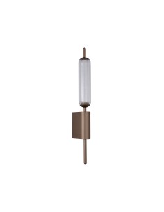 Searchlight® I LED Аплик Cattail, цвят лате, метал с прозрачно стъкло I x LED (SMD) - 76210CL - Цена | LEDs4economy 2