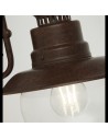 Searchlight® I Външен аплик Station - рустик кафява метална и стъклена I 1 x E27 - 7652RU - 3