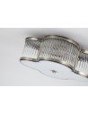 Searchlight® I Lotus плафон, дифузер от античен месинг, метал и стъкло I 3 x E14 - 77210-3AB - 3