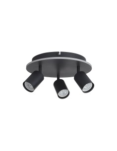 Searchlight® I Плафон San Diego, матово черно метално покритие I 3 x GU10 - 77230-3BK - Цена | LEDs4economy 2