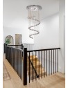 Searchlight® I Пендел Hallway - хромиран метал и прозрачен кристал I 5 x G9 - 7743CC - 5