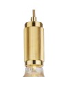 Searchlight® I Фасунга пендел - злато и златен оплетен кабел I 1 x E27 - 77651GO - 3