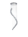 Searchlight® I Пендел Ice Cube - хромиран метал и стъкло I 20 x LED - 7820-20-LED
