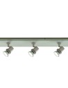Searchlight® I Спот Top Hat - сатенено сребристо и киселинно стъкло I 5 x GU10 - 7845-5 - 3