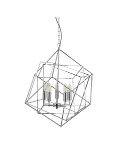 Searchlight® I Пендел Cube - полиран хромиран метал I 5 x E14 - 7865-5CC - Цена | LEDs4economy 2