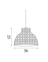 Searchlight® I Пендел Bali - Бамбук I 1 x E27 - 7868CW - 4