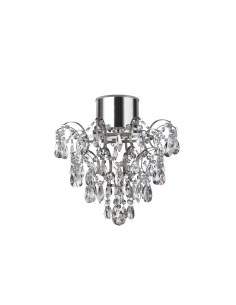 Searchlight® I Полилей Belle - хромиран метал и прозрачен кристал I 1 x GU10 - 7901-1CC-LED - Цена | LEDs4economy
