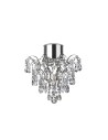 Searchlight® I Полилей Belle - хромиран метал и прозрачен кристал I 1 x GU10 - 7901-1CC-LED