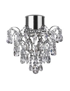 Searchlight® I Полилей Belle - хромиран метал и прозрачен кристал I 1 x GU10 - 7901-1CC-LED - Цена | LEDs4economy 2