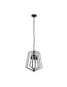 Searchlight® I Полилей Slinky - черен метал I 3 x E14 - 7973BK