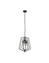 Searchlight® I Полилей Slinky - черен метал I 3 x E14 - 7973BK - 2