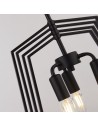 Searchlight® I Полилей Slinky - черен метал I 3 x E14 - 7973BK - 3