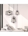 Searchlight® I Полилей Slinky - черен метал I 3 x E14 - 7973BK - 5