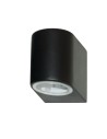 Searchlight® I Външен аплик Eiffel - черен метал, прозрачно и матирано стъкло I 1 x GU10 - 8008-1BK-LED