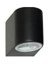 Searchlight® I Външен аплик Eiffel - черен метал, прозрачно и матирано стъкло I 1 x GU10 - 8008-1BK-LED - 3