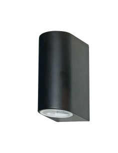 Searchlight® I Външен аплик Eiffel - черен метал, прозрачно и матирано стъкло I 2 x GU10 - 8008-2BK-LED - Цена | LEDs4economy
