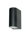 Searchlight® I Външен аплик Eiffel - черен метал, прозрачно и матирано стъкло I 2 x GU10 - 8008-2BK-LED