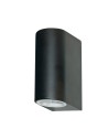 Searchlight® I Външен аплик Eiffel - черен метал, прозрачно и матирано стъкло I 2 x GU10 - 8008-2BK-LED - 2