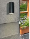 Searchlight® I Външен аплик Eiffel - черен метал, прозрачно и матирано стъкло I 2 x GU10 - 8008-2BK-LED - 5