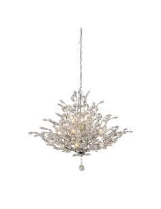 Searchlight® I Пендел Bouquet - Хромиран метал и кристал I 11 x E14 - 8011-11CC - Цена | LEDs4economy