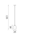 Searchlight® I Пендел Crackle - сатенено сребро и напукано бяло стъкло I 1 x E27 - 8069WH - 4