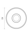 Searchlight® I LED плафон Lumadisc, матово черно I 1 x LED - 80780-46BK - 4