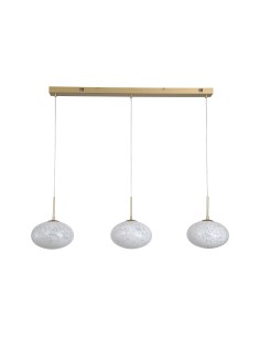 Searchlight® I Пендел Confetti - злато и стъкло с конфети I 3 x LED - 80823-3GO - Цена | LEDs4economy 2