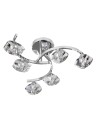Searchlight® I Плафон Sculptured Ice II - хром и стъкло I 6 x G9 - 8086-6CC