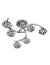 Searchlight® I Плафон Sculptured Ice II - хром и стъкло I 6 x G9 - 8086-6CC - 2