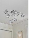 Searchlight® I Плафон Sculptured Ice II - хром и стъкло I 6 x G9 - 8086-6CC - 5
