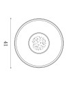 Searchlight® I Lumadisc LED плафон, матово черно I 1 x LED - 80880-46BK - 4
