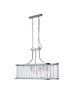 Searchlight® I Пендел Victoria - хромиран метал и прозрачен кристал I 5 x E27 - 8095-5CC - Цена | LEDs4economy 2