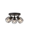 Searchlight® I Спот Meshy - черен метал I 3 x E14 - 81201-3BK