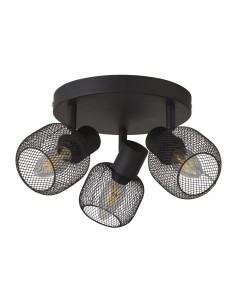 Searchlight® I Спот Meshy - черен метал I 3 x E14 - 81201-3BK - Цена | LEDs4economy 2