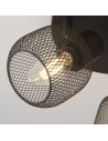 Searchlight® I Спот Meshy - черен метал I 3 x E14 - 81201-3BK - 3