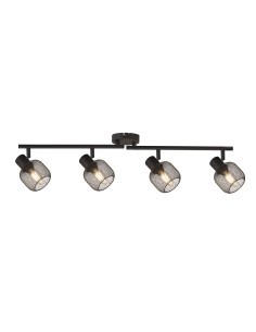 Searchlight® I Спот Meshy - черен метал I 4 x E14 - 81201-4BK - Цена | LEDs4economy