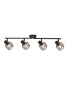 Searchlight® I Спот Meshy - черен метал I 4 x E14 - 81201-4BK