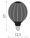 Searchlight® I Декоративна крушка Magician - клонка от черен бор I 1 x E27 - 81250BK - 4