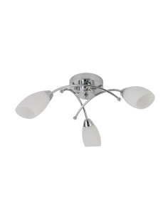Searchlight® I Плафон Opera - Хромиран метал и Опалово стъкло I 3 x G9 - 8183-3CC - Цена | LEDs4economy 2