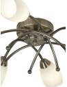 Searchlight® I Плафон Opera - Античен месинг и опалово стъкло I 6 x G9 - 8186-6AB - 3