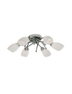 Searchlight® I Плафон Opera - Хромиран метал и Опалово стъкло I 6 x G9 - 8186-6CC - Цена | LEDs4economy 2