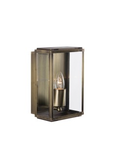 Searchlight® I Външен аплик Box - античен месинг, метал и стъкло I 1 x E27 - 8204AB - Цена | LEDs4economy