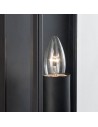 Searchlight® I Външен Аплик Box - черен метал и стъкло I 1 x E27 - 8204BK - 3